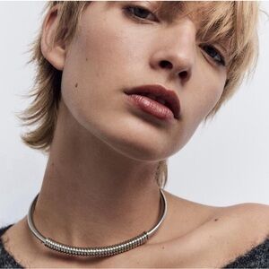 Zara Silver Choker Necklace